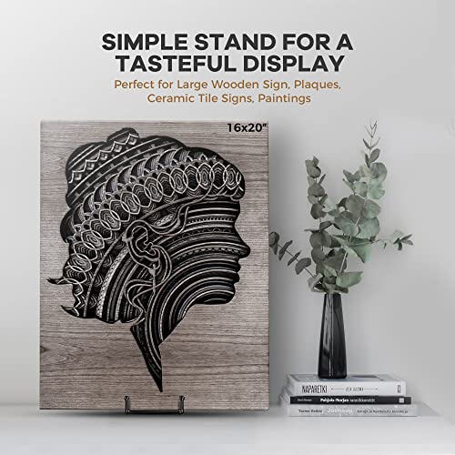 TR-LIFE Plate Stands for Display - 8 Inch Plate Holder Display Stand +  Metal Easel Stand for Picture Frame, Decorative Plates, Photo, Book