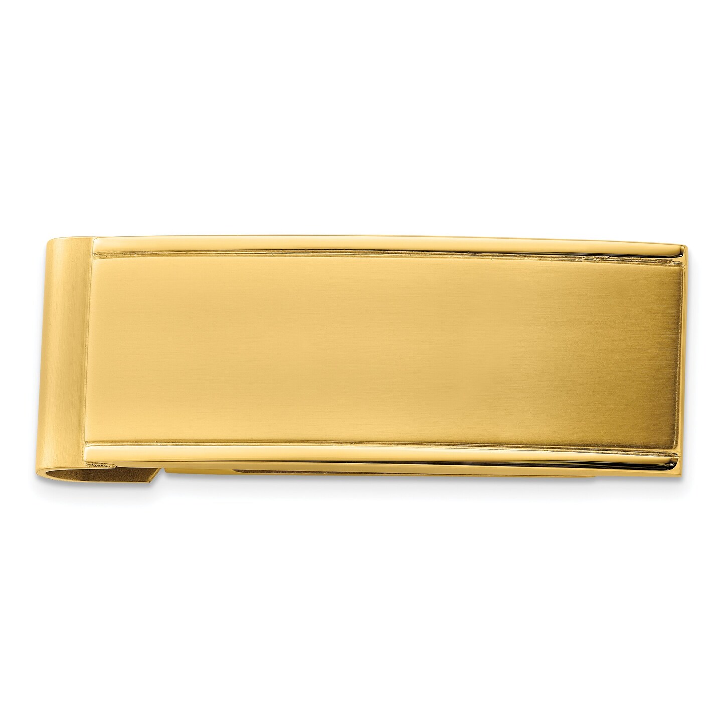 Stainless Steel Gold Plated Mens Money Clip Engravable Michaels