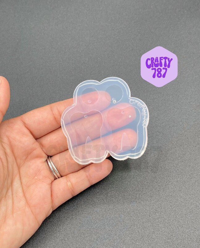 Tooth Dangle Earring Resin Silicone Mold (C14)