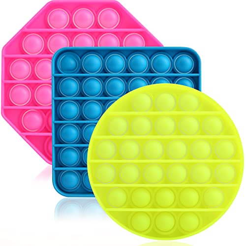 Jouet Anti-stress Push Bubble à Double Face – Apprendre Les Multiplications Et Additions En S'amusant, En Silicone, 20x20 Cm