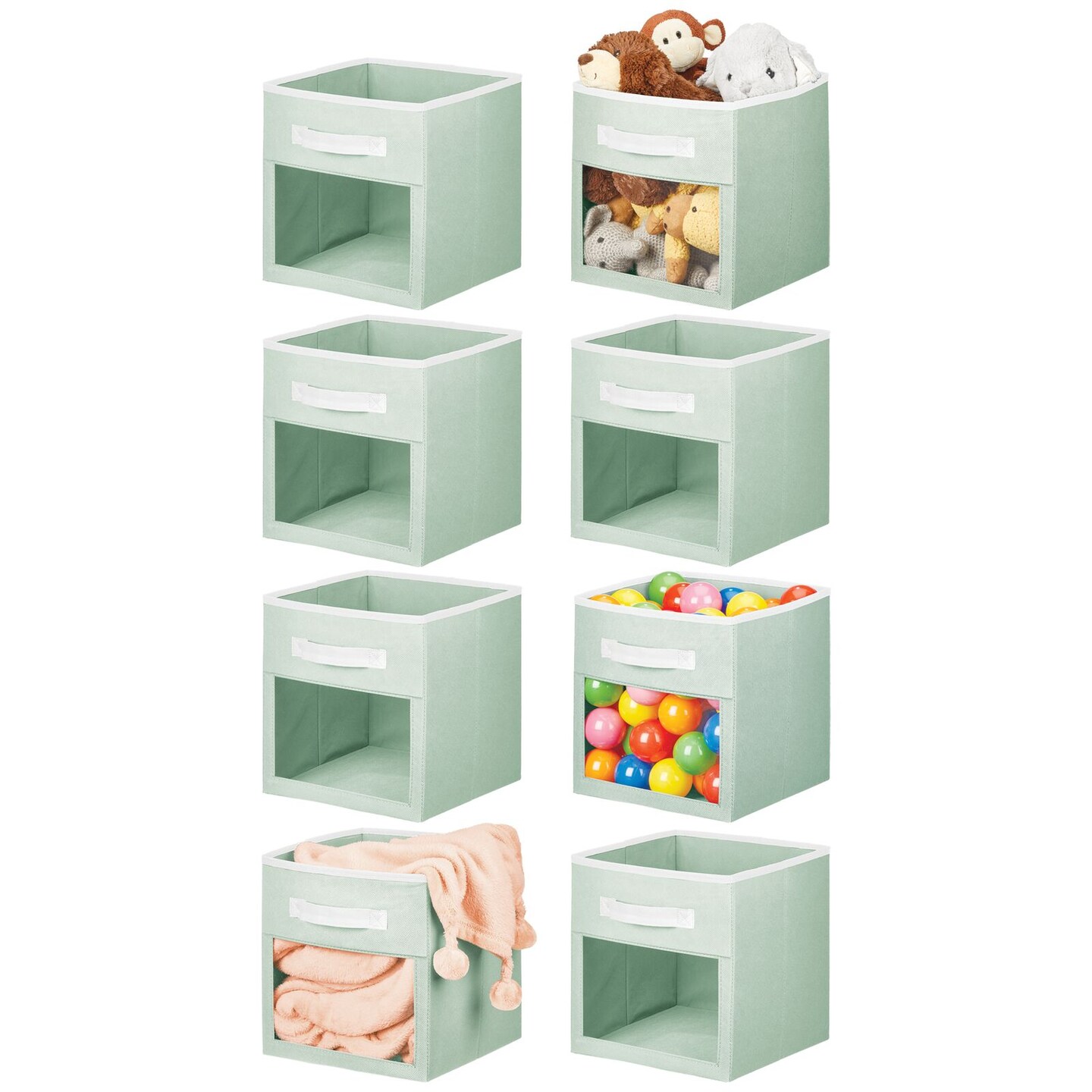 Costway Kids Toy Storage Organizer W/bins & Multi-layer Shelf For Bedroom  Playroom Green\blue : Target