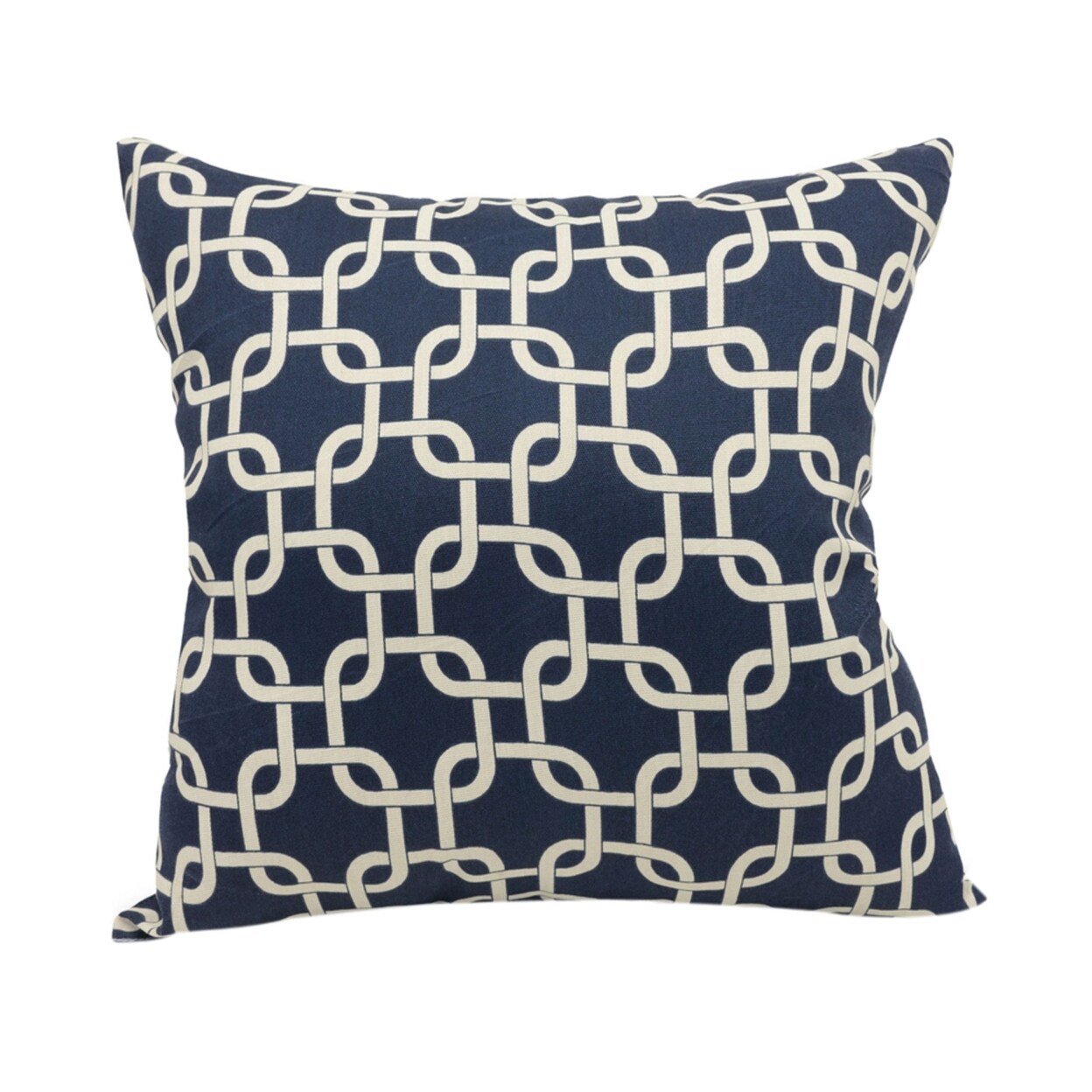 Majestic Home Goods   Decorative Navy Blue Links Extra Large Pillow