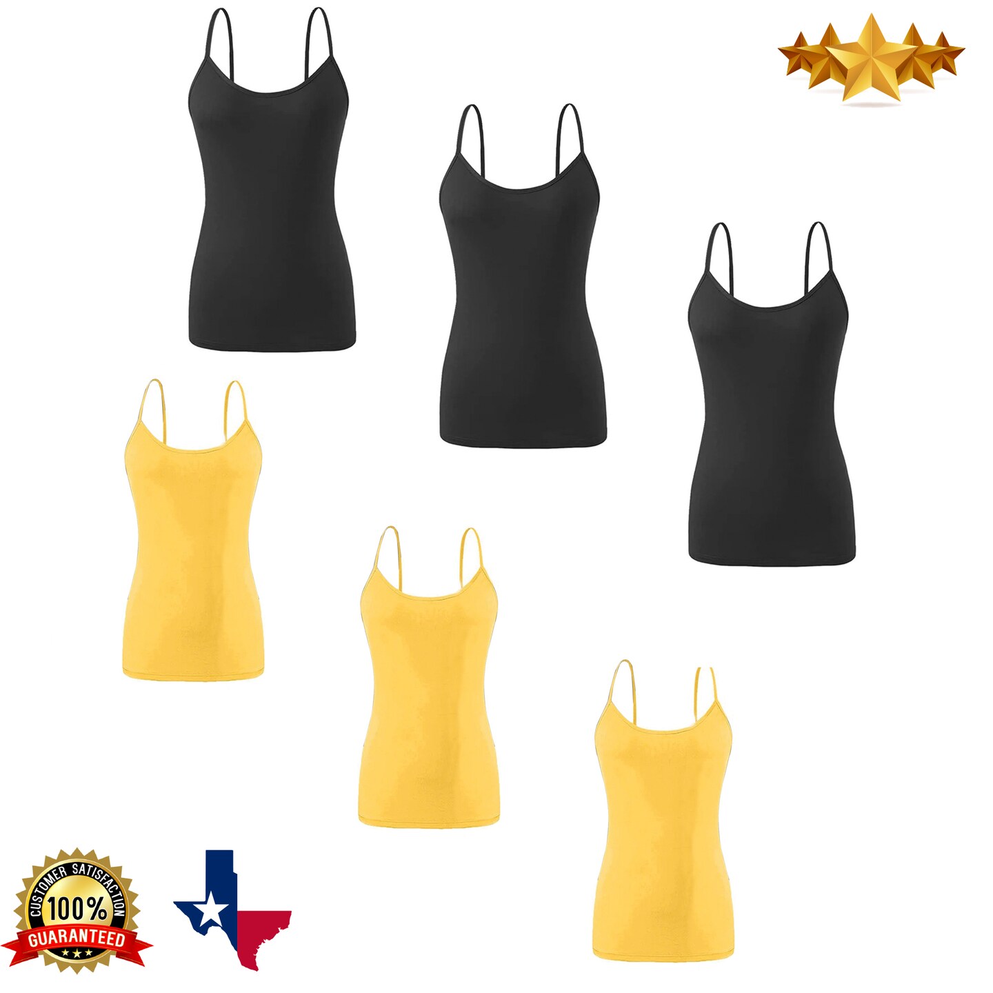 Women Tank Tops Colorful Ribbed Rib