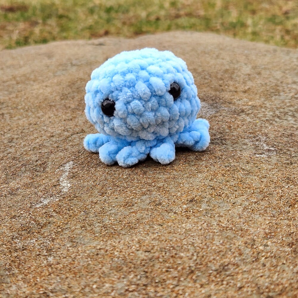 Blue mini octopus plush shop