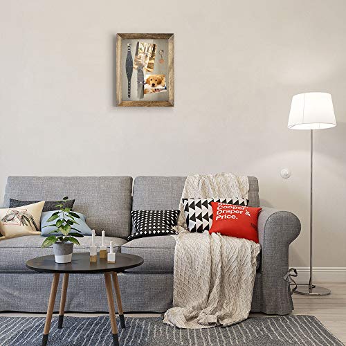 Love-KANKEI Shadow Box Frame 8x10 Shadow Box Display Case with Linen Back Memorabilia Awards Medals Photos Memory Box Carbonized Black