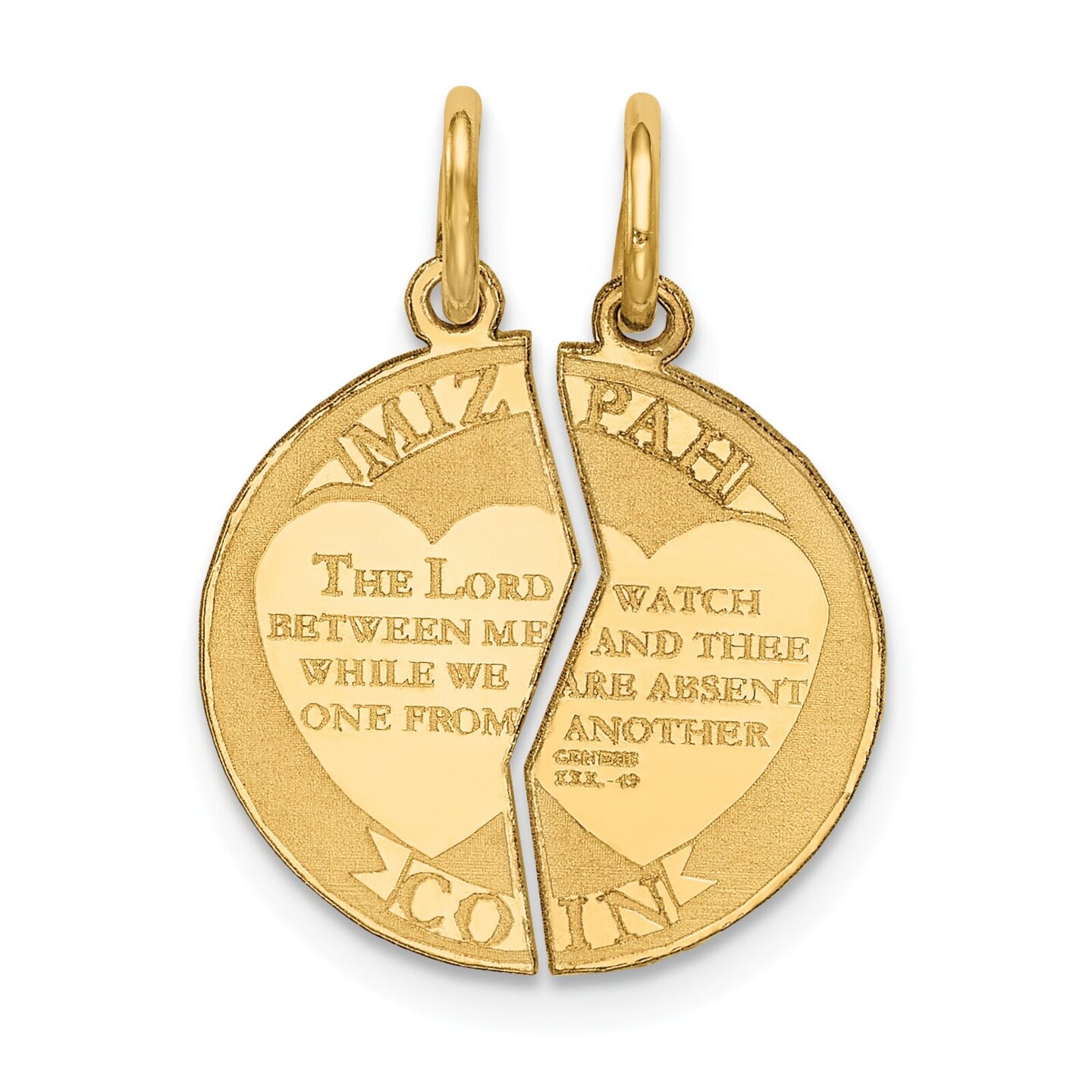 Watch over thee prayer on sale pendant