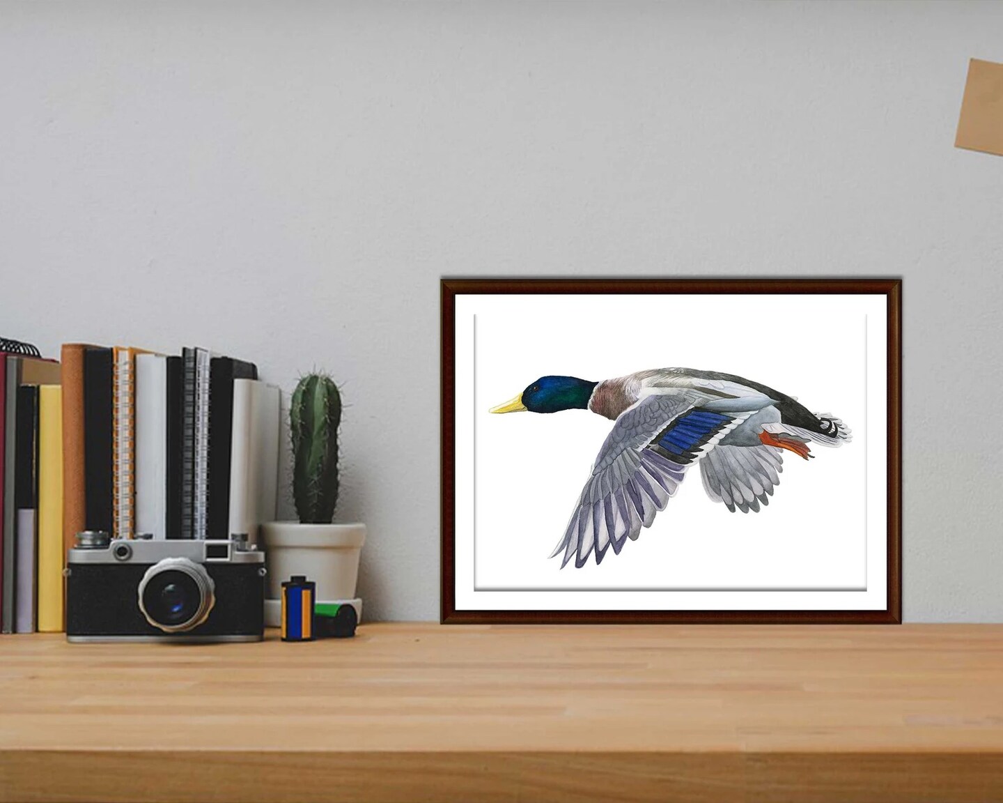 Personalized Duck Wall Art Set of 2 Prints, Personalized Mallard