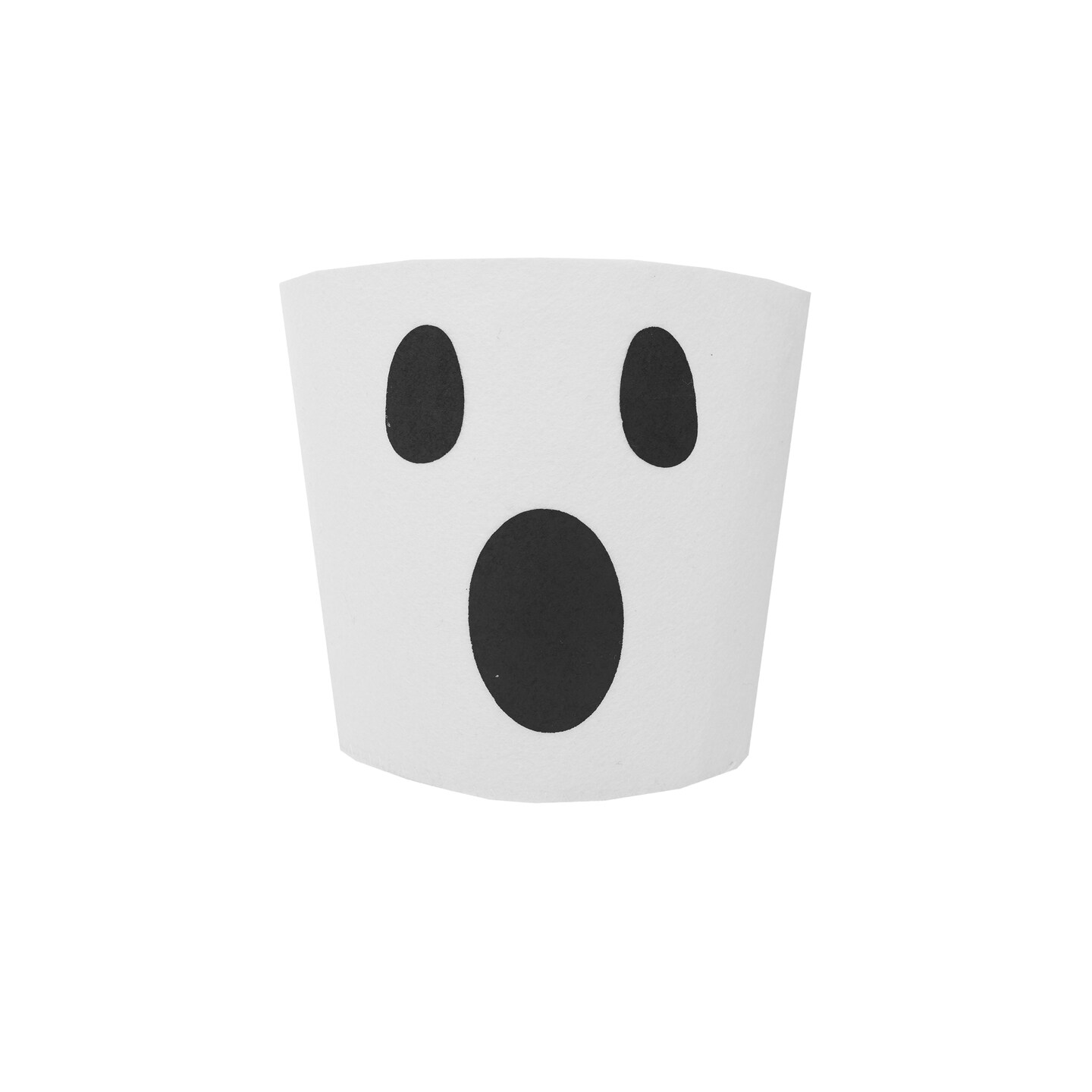 Ghost Felt Halloween Candy Large Bucket Decor