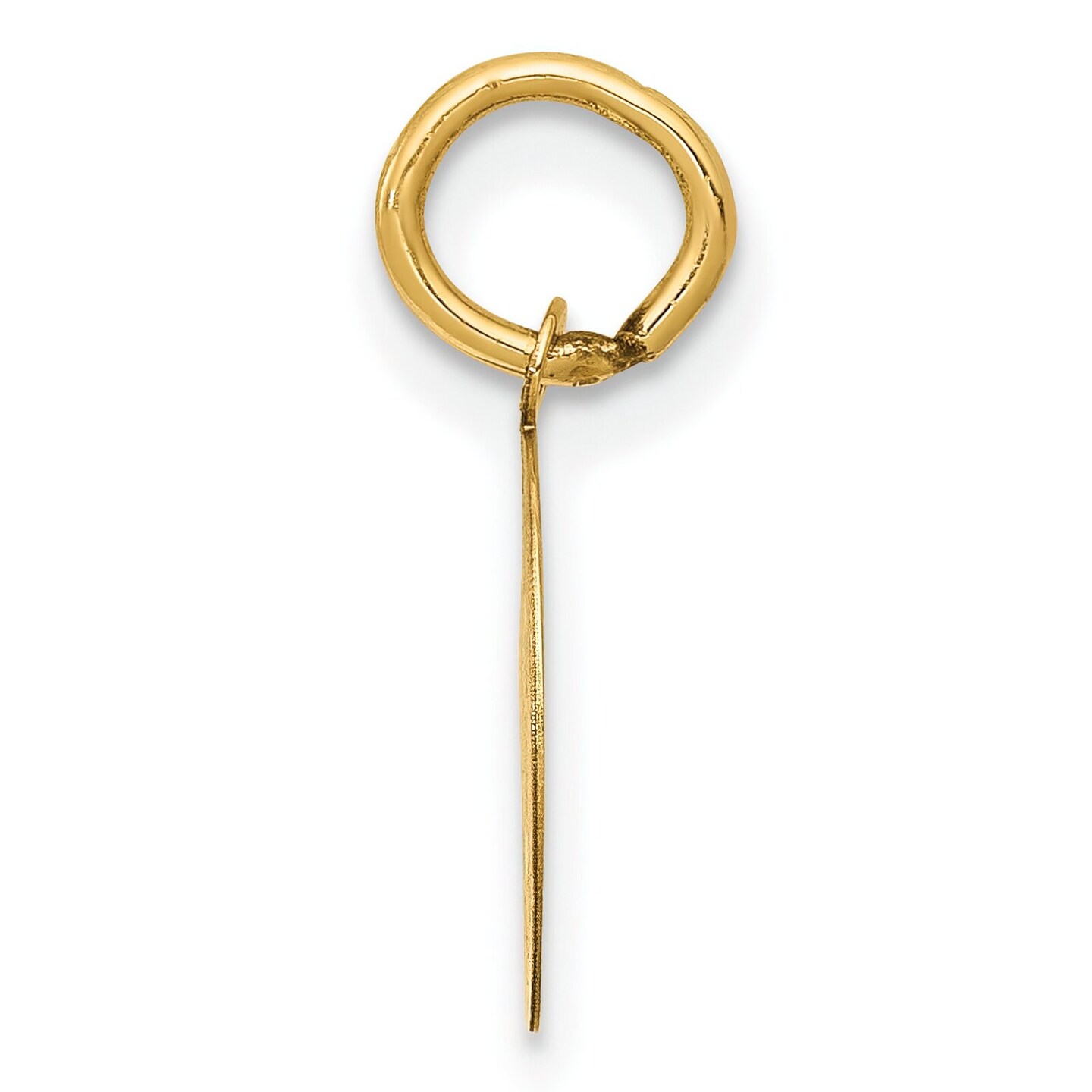 14K Yellow Gold Holy Communion Charm Pendant Jewelry 17mm x 11mm