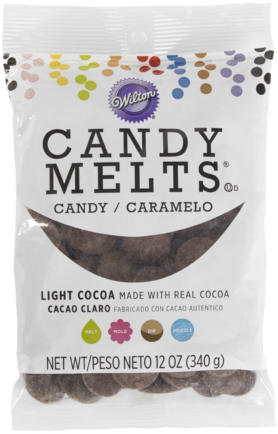 Wilton Candy Melts Flavored 12oz-Light Cocoa, Chocolate