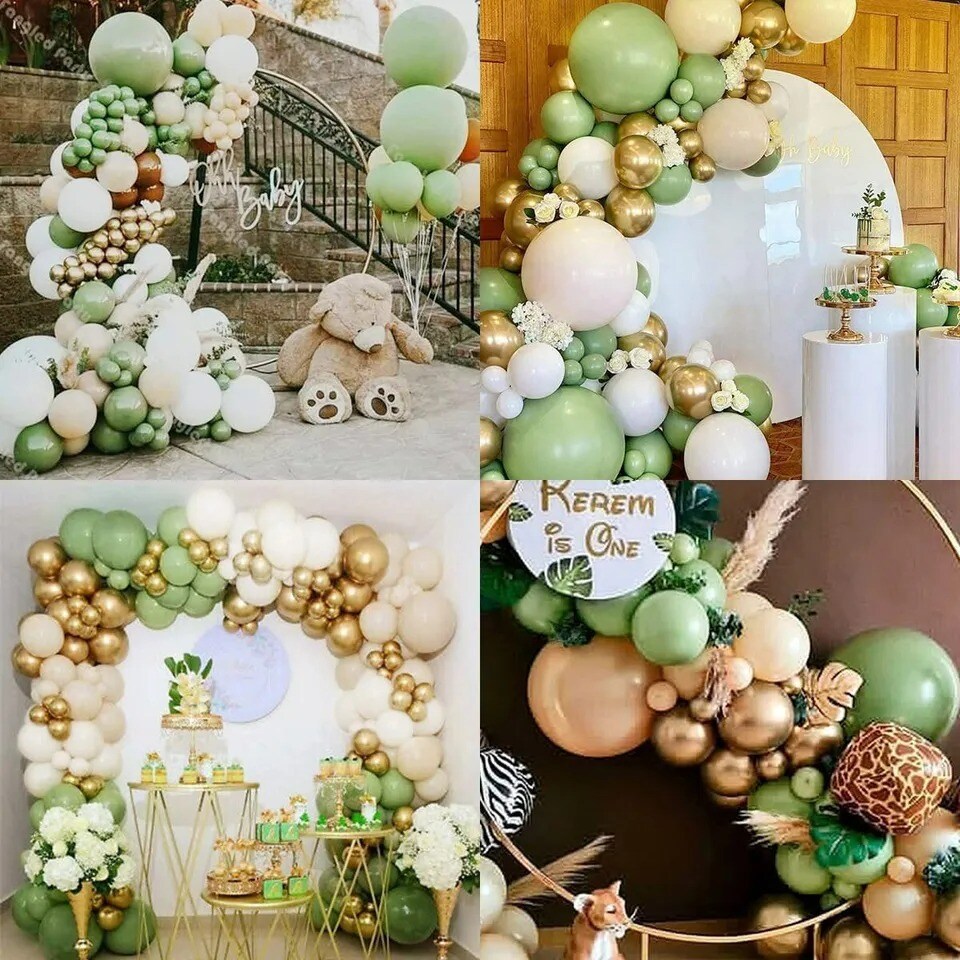 Balloon Garland Jungle Safari Birthday Decor Wedding Baby Party Balloon Arch Kit