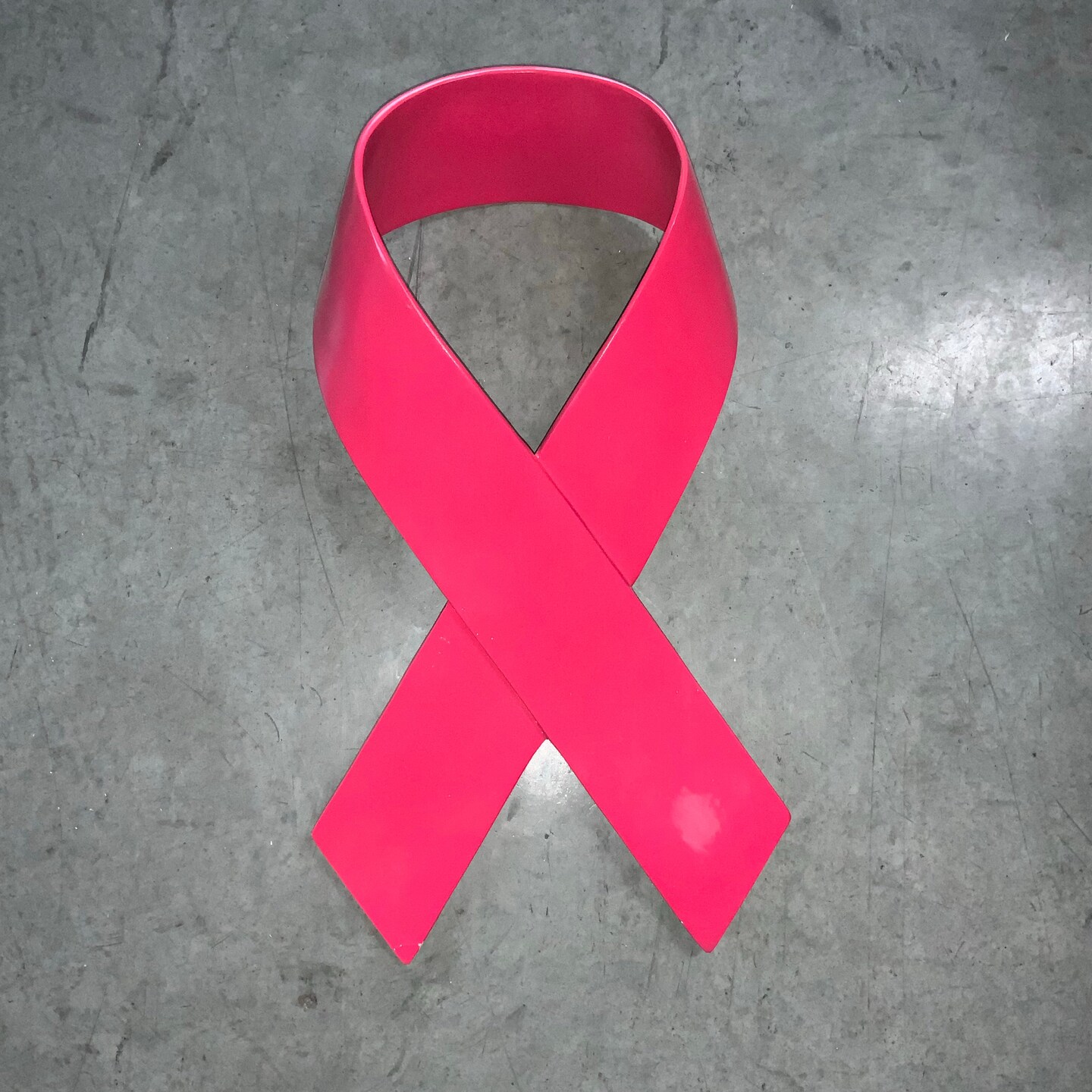 Pink Cancer Ribbon Display Wall Decor