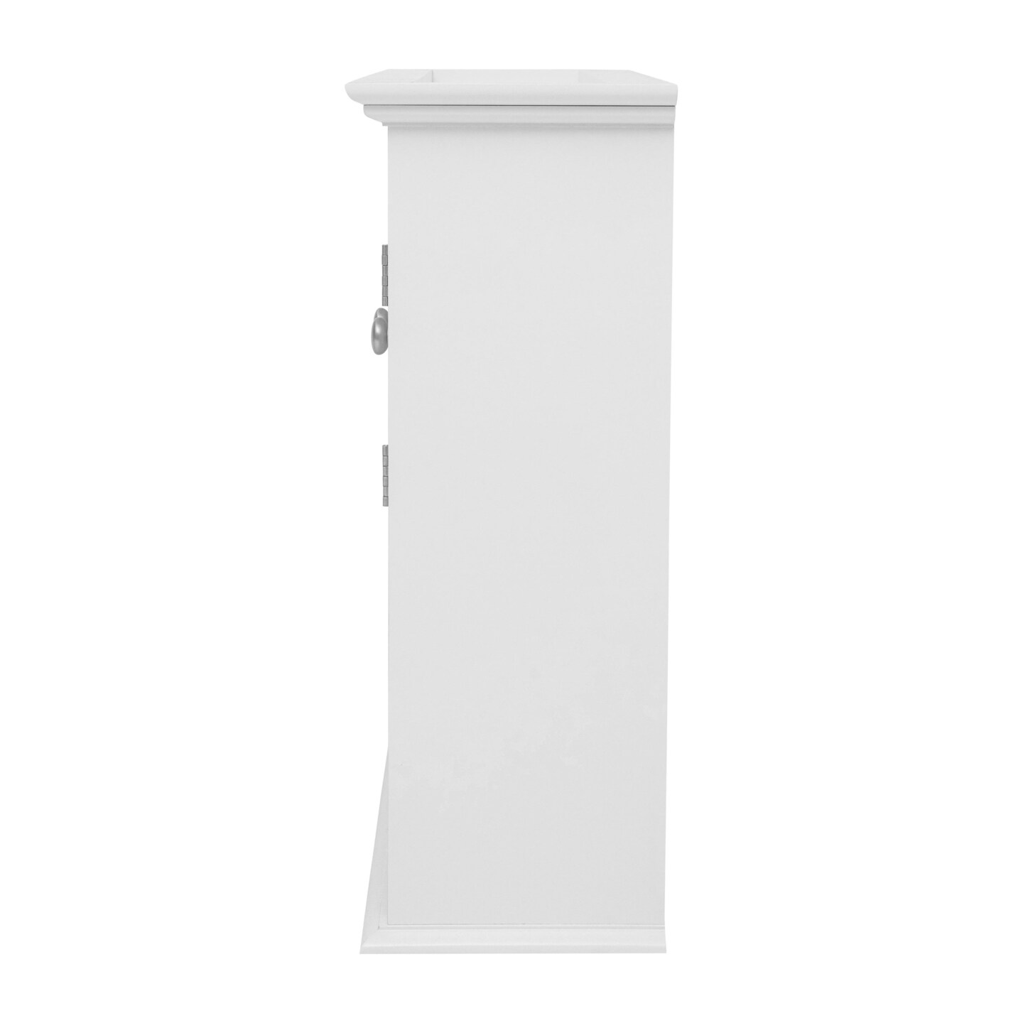 Merrick Lane Delilah Wall Mounted Bathroom Medicine Cabinet with Adjustable Cabinet Shelf, Lower Open Shelf, and Magnetic Closure Doors