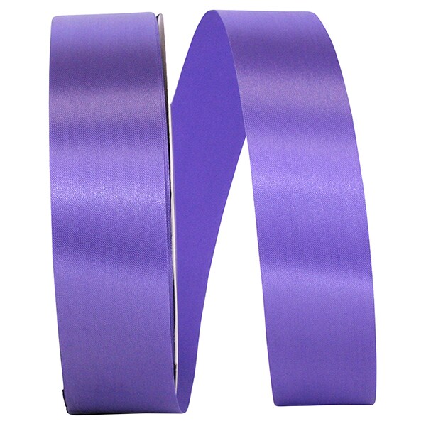 Florist Ribbons --- 1 &#x215C; inch x 100 yards --- Satin / Acetate Supreme Cooler Ribbon -- Grape Color