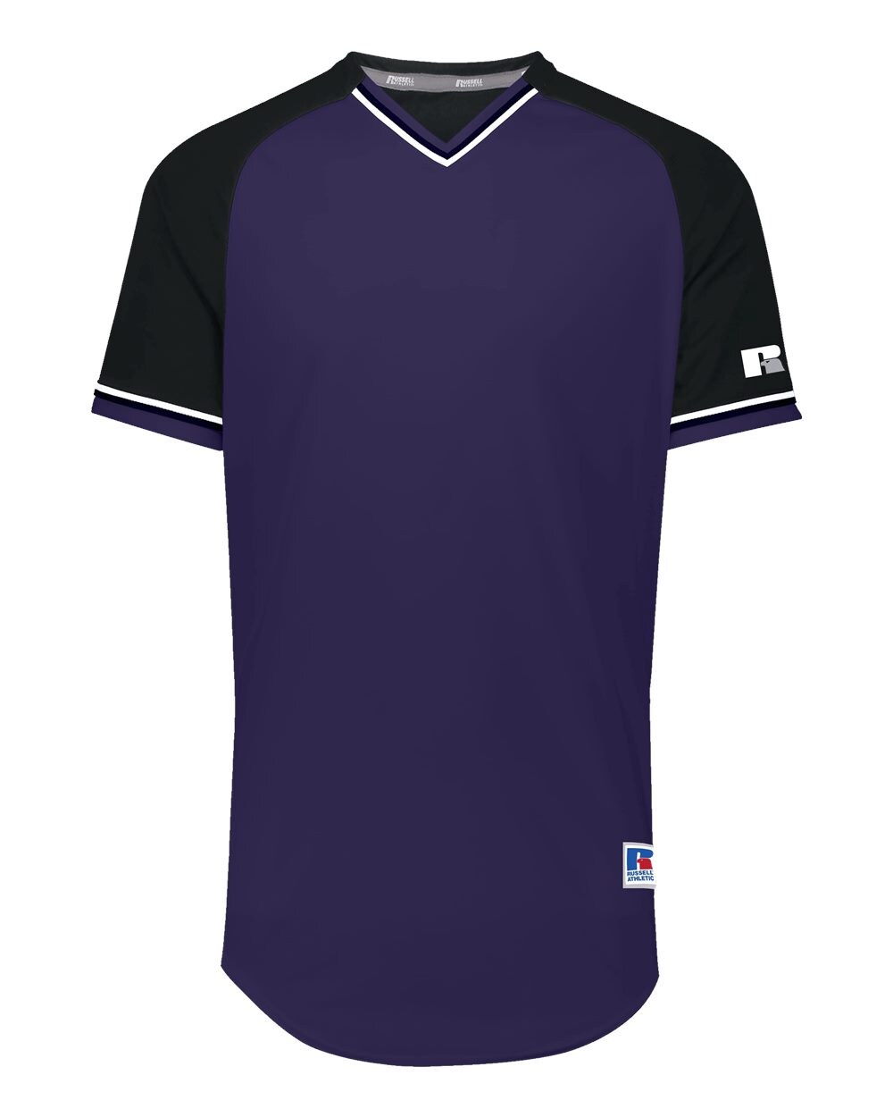 Russell Athletic&#xAE; - Classic V-Neck Jersey, Plain V-Neck Jersey - R01X3M | Made from 100% polyester double knit | Perfect for sports teams seeking high-quality apparel with superior moisture control
