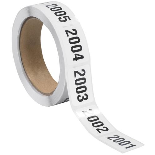 Consecutive Numbered Labels, &#x22;(2001-2500)&#x22;, 1&#x22; x 1 1/2&#x22;, Black/White, 500/Roll