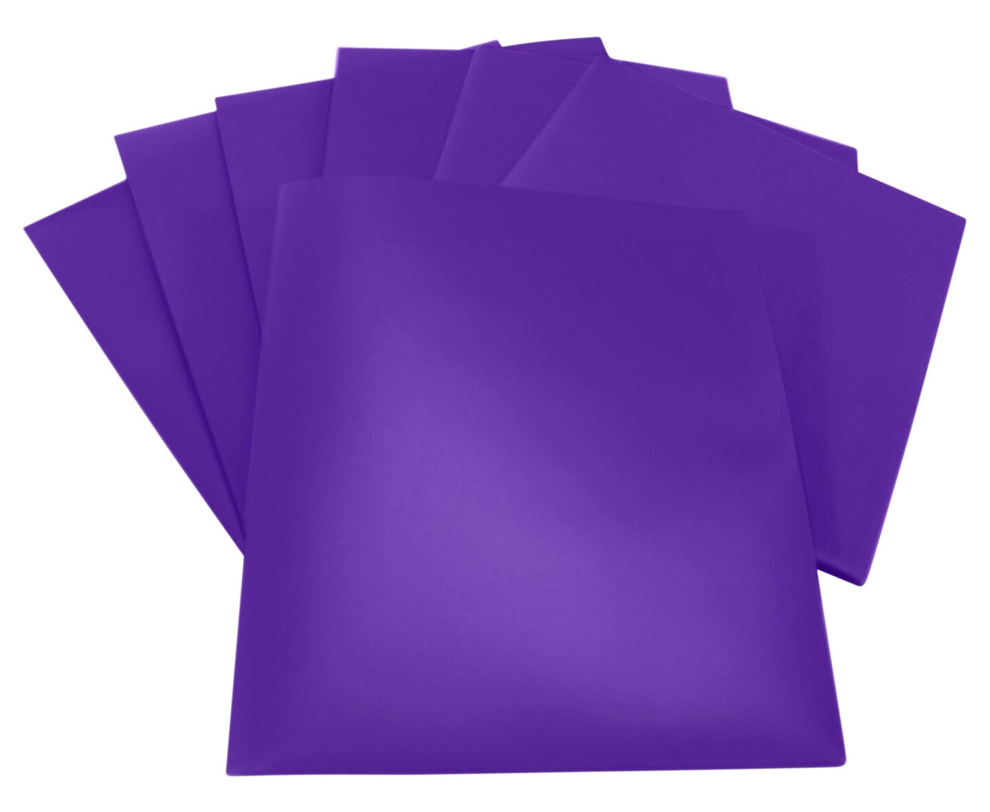 School Smart 2-Pocket Poly Folders, Pack of 25