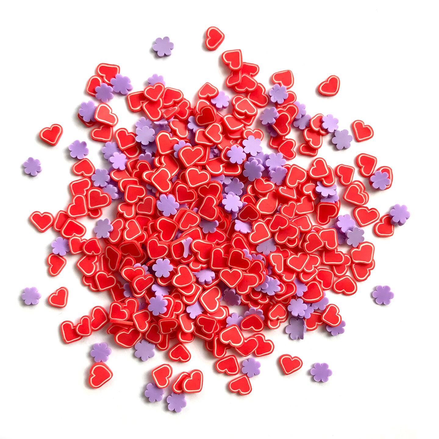 Buttons Galore and More Sprinkletz - Tiny Polymer Clay Embellishments - Love Bundle 60 grams