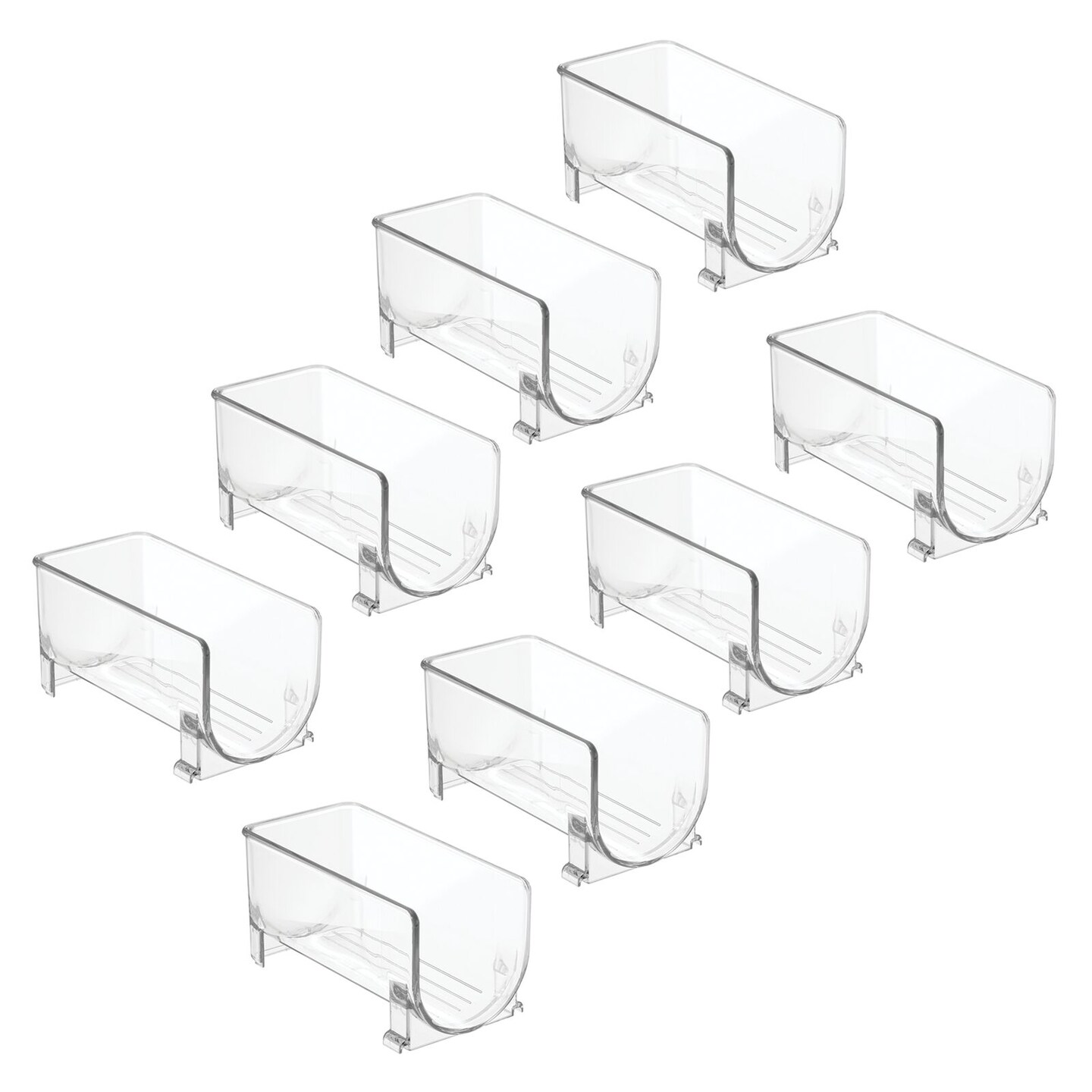 mDesign Wine Rack, Water Bottle Storage Organizer Holder, Stackable