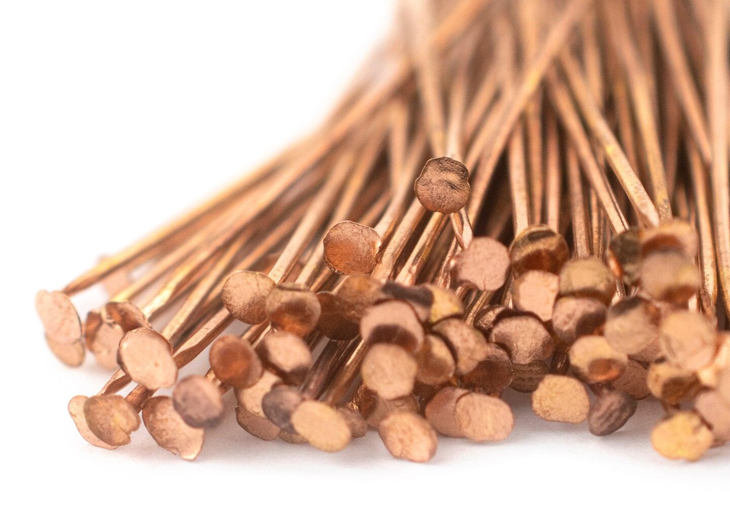 TheBeadChest Copper 21 Gauge 1.5 Inch Head Pins (Approx 100 pieces)