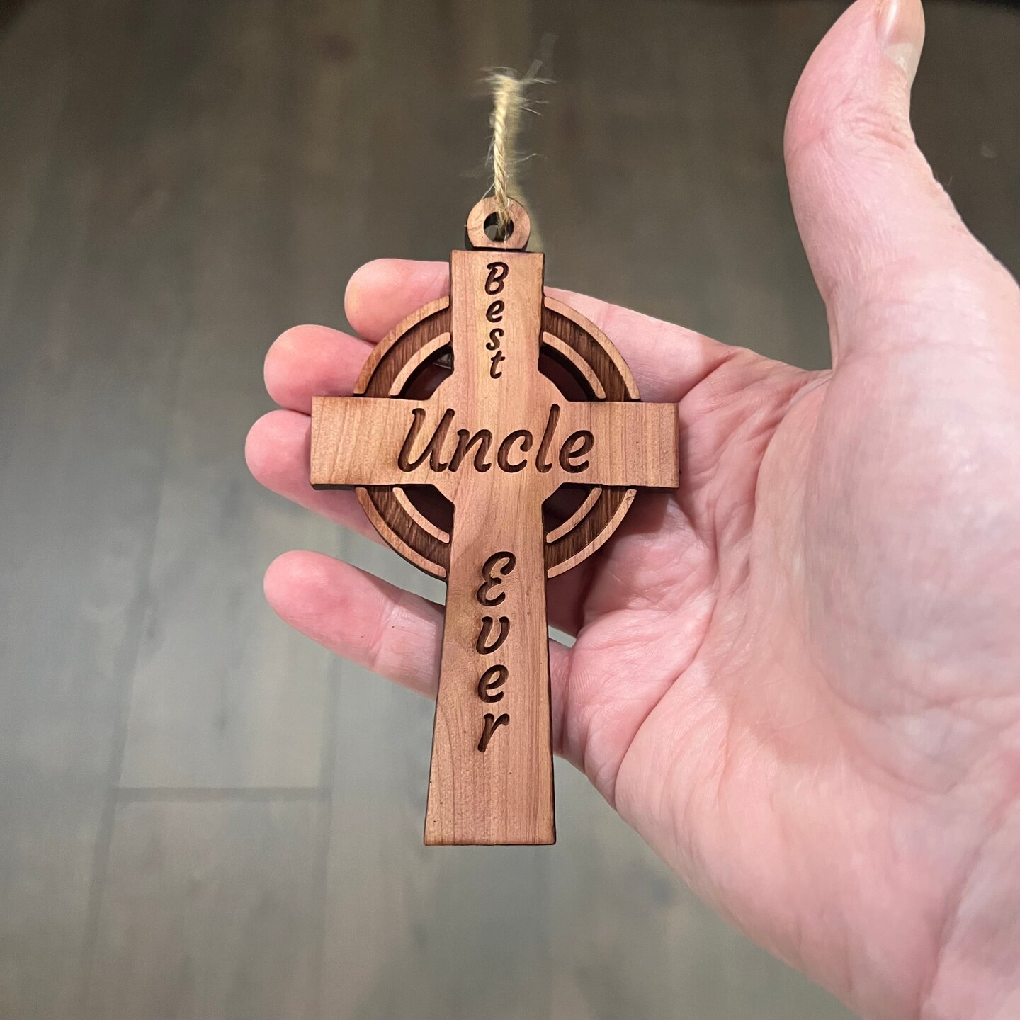 Best Uncle Ever Celtic Cross - Cedar Ornament Best Uncle Ever Celtic Cross - Cedar Ornament