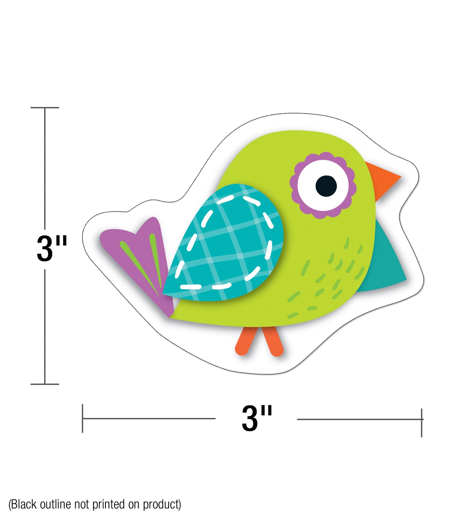 Carson Dellosa 36 Boho Birds Mini Cutouts, Colorful Bird Cutouts for Bulletin Board, Cork Board, White Board, Mini Birds Cutouts for Classroom, Party Decorations, and Boho Classroom D&#xE9;cor