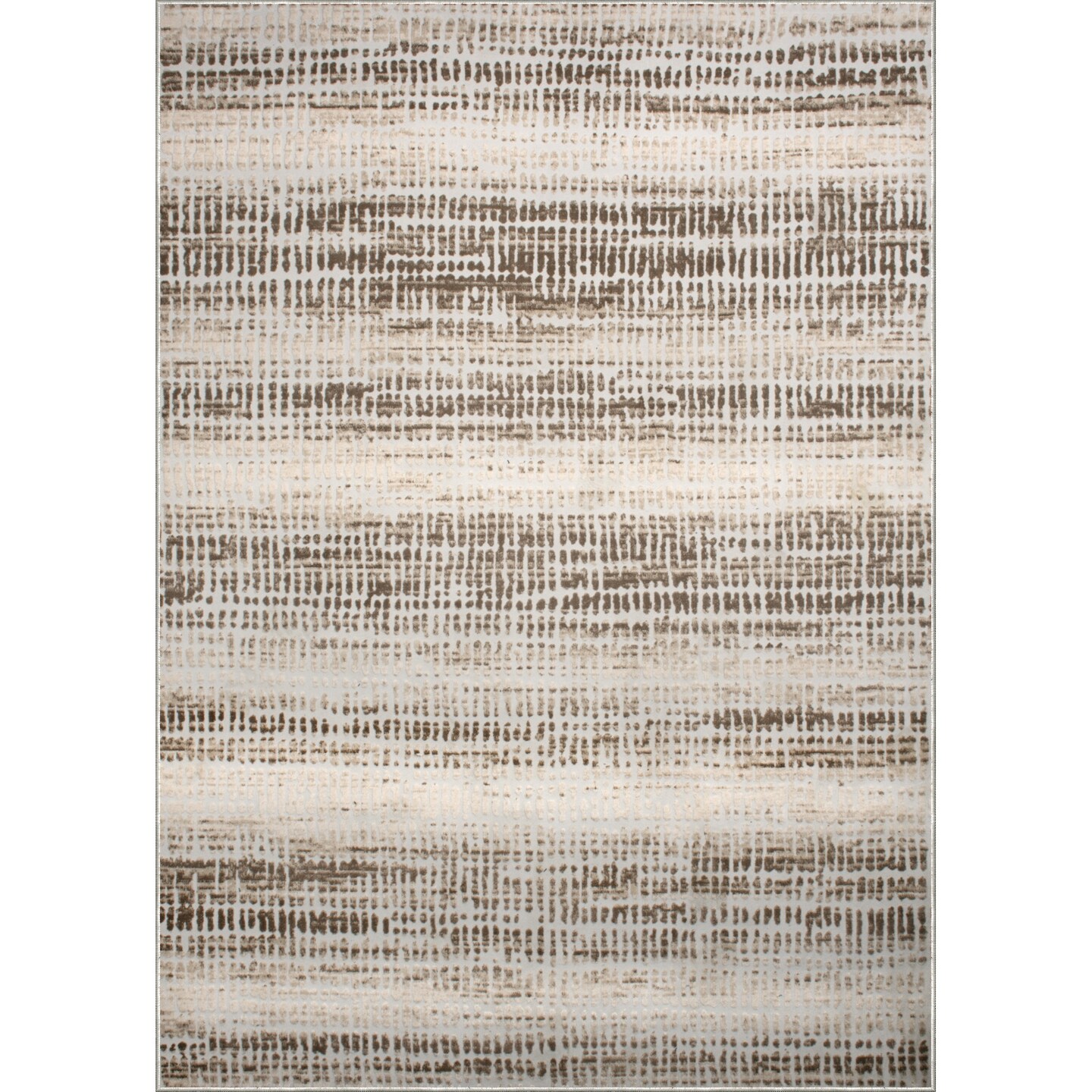 Signature Home Collection Striped Rectangular Area Throw Rug - 7.75&#x27; x 10&#x27; - Beige and Brown