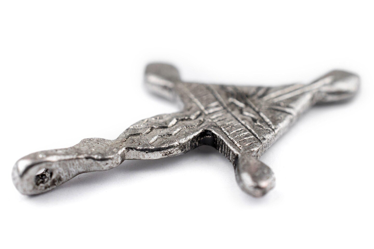 TheBeadChest Tchintabaradene Silver Moroccan Tuareg Cross Pendant: North African Tribal Berber Moroccan Sahara Pendant for Jewelry