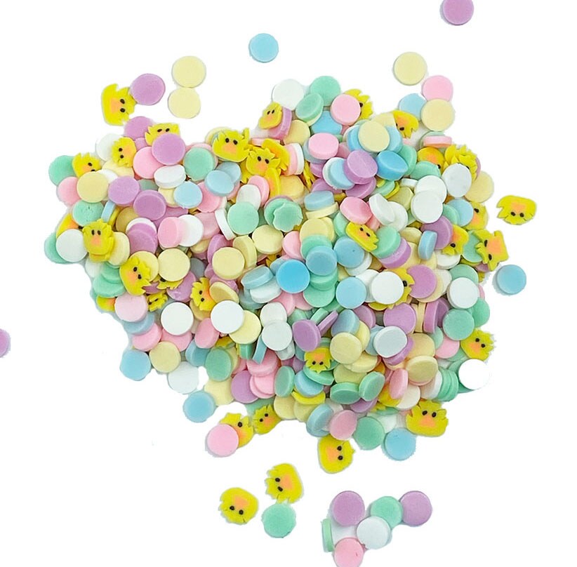 Buttons Galore and More Sprinkletz - Tiny Polymer Clay Embellishments - Easter Bundle 48 grams