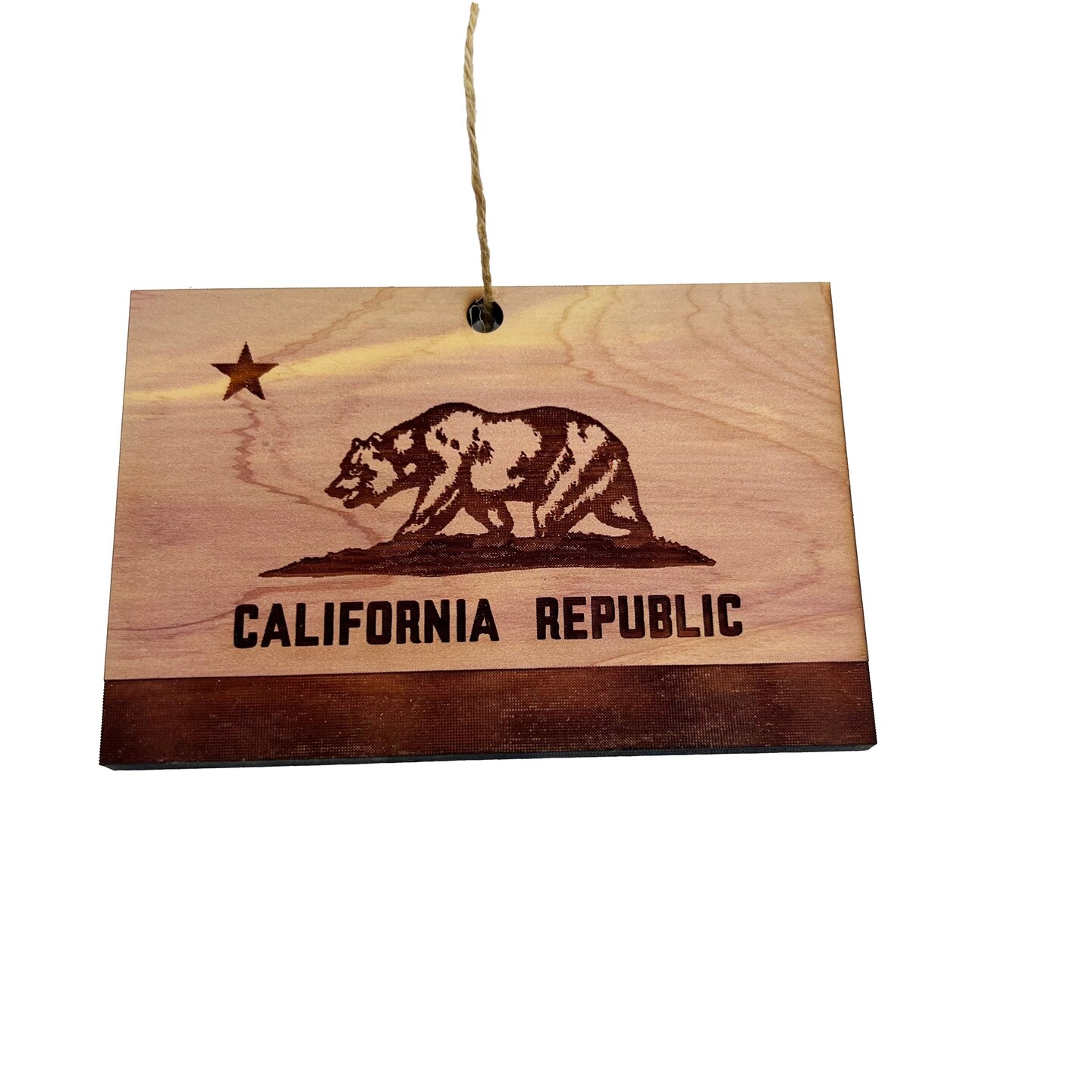 California - Cedar Ornament California - Cedar Ornament