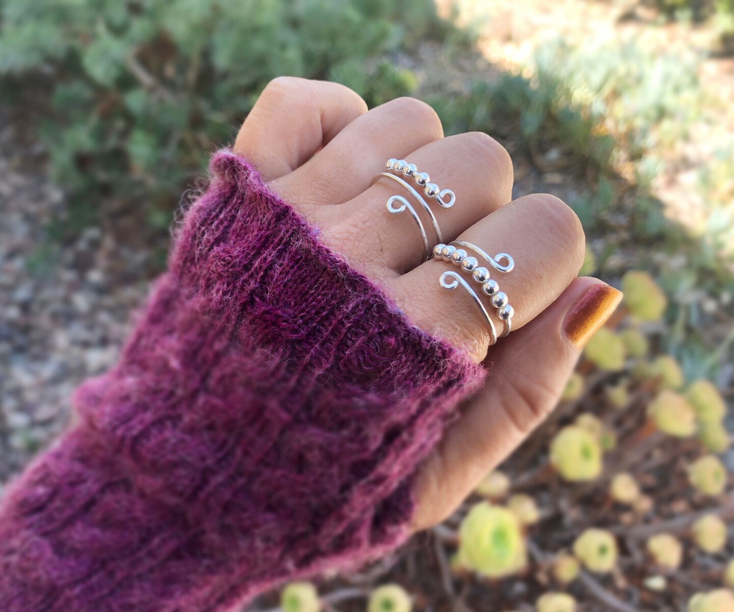 Fidget ring, sterling silver, anxiety relief, dainty jewelry ...