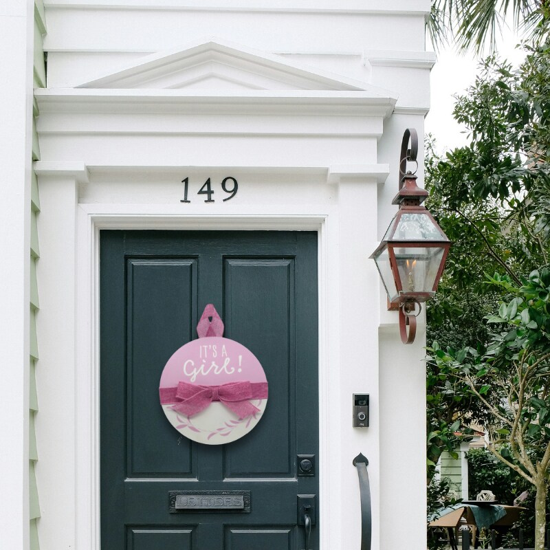 It&#x27;s a Girl Baby Door Sign
