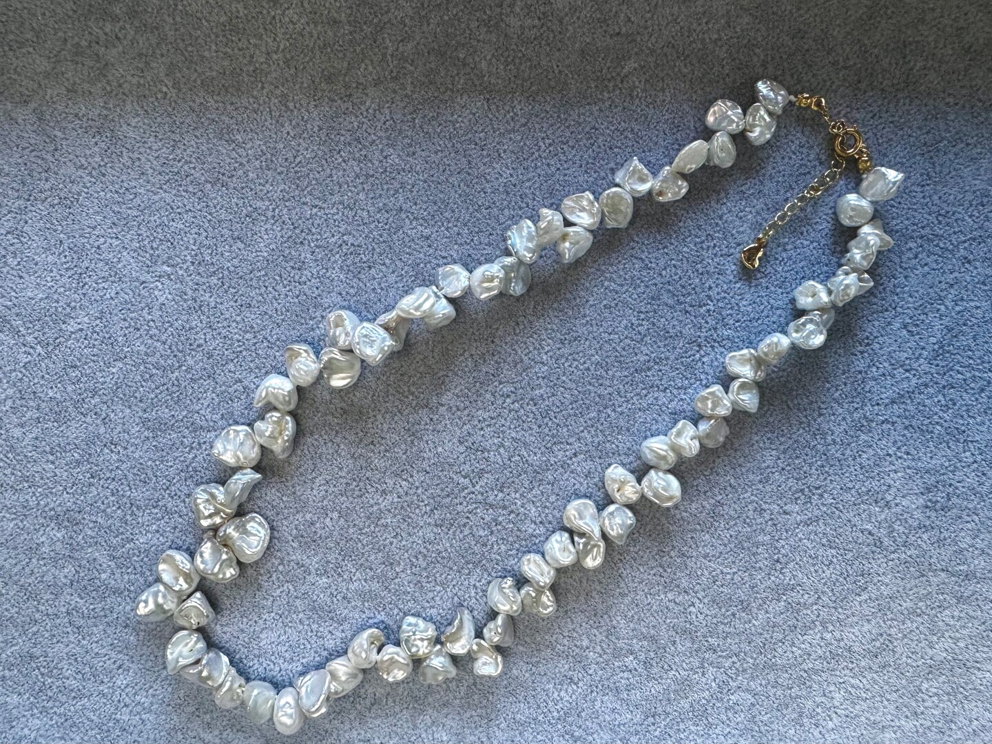 Freshwater Keshi Petal Pearl Necklace - Unique and Elegant