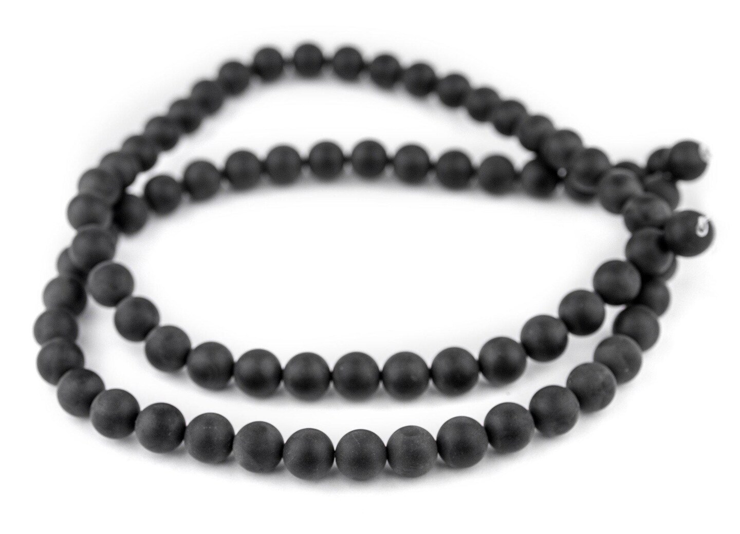 TheBeadChest Matte Round Black Onyx Beads (10mm): Organic Gemstone Round Spherical Energy Stone Healing Power Crystal for Jewelry Bracelet Mala Necklace Making