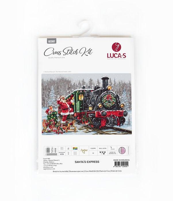Santa&#x27;s Express B2397L Counted Cross-Stitch Kit