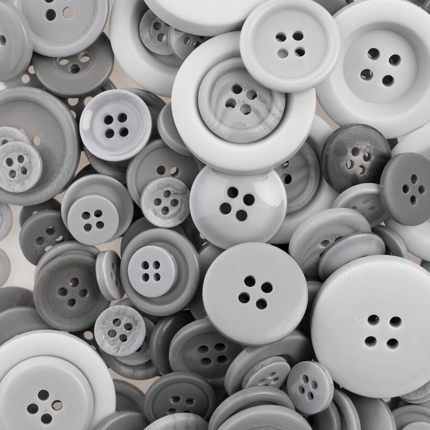 John Bead Nutton But Buttons Assorted Mixed Sizes, 130g