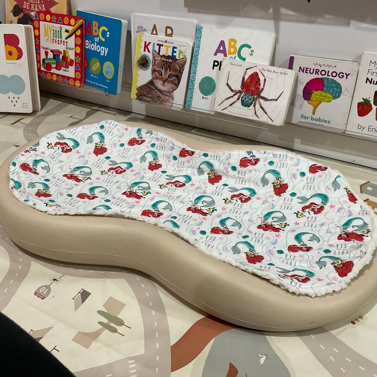 Little mermaid diaper changing cover for Keekaroo peanut and hatch grow MakerPlace by Michaels