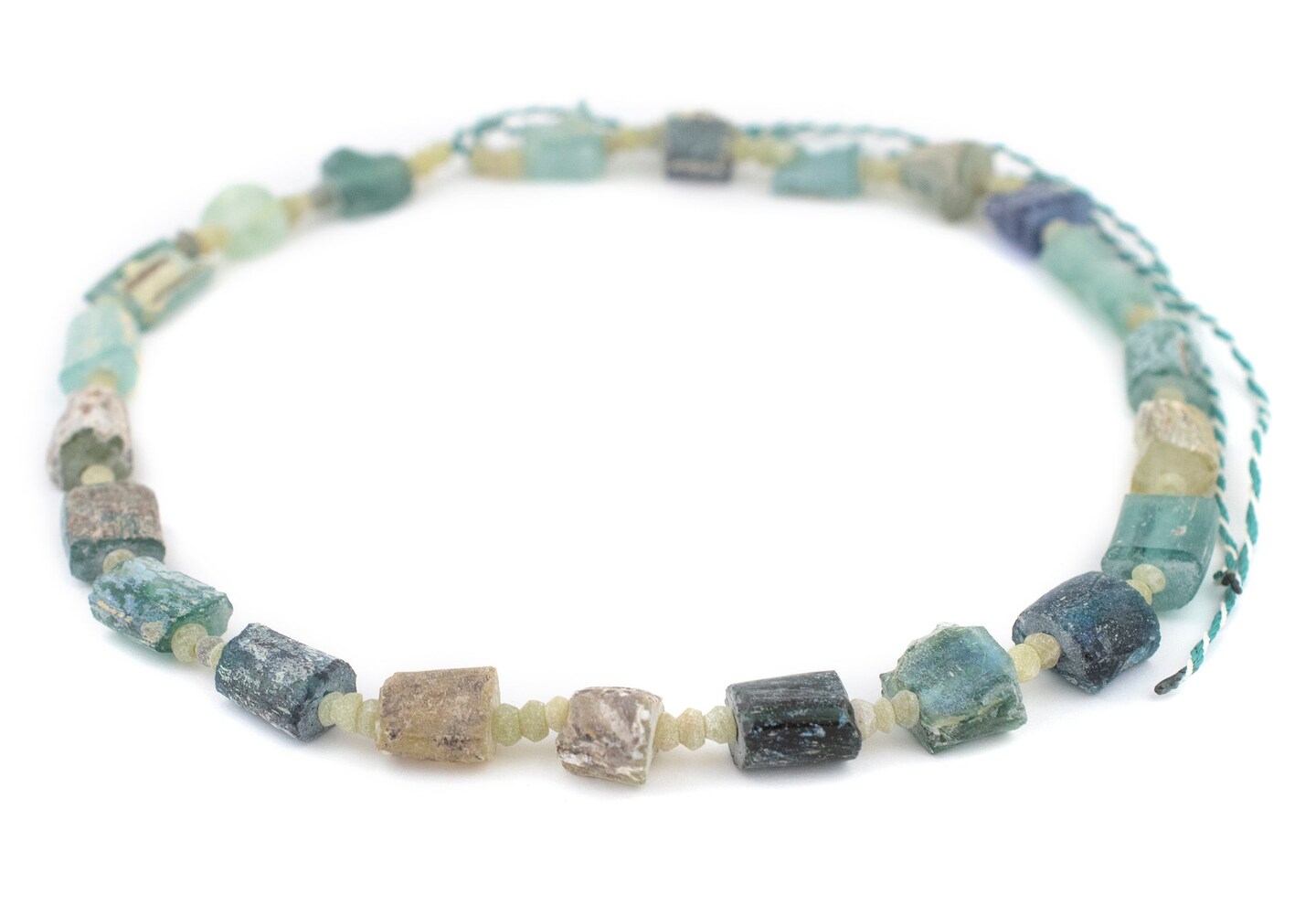 Rectangular Medley Roman Glass Beads, Genuine Glass Found in Afghanistan, Matte Glass Beads for Jewelry Making, The Bead Chest