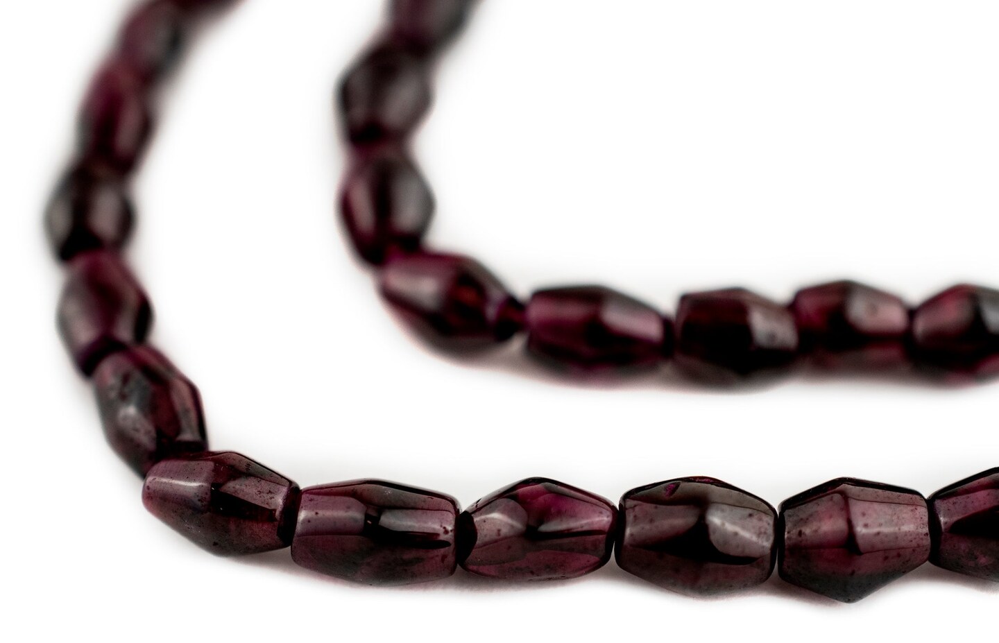 TheBeadChest Bicone Garnet Beads (4-6mm)