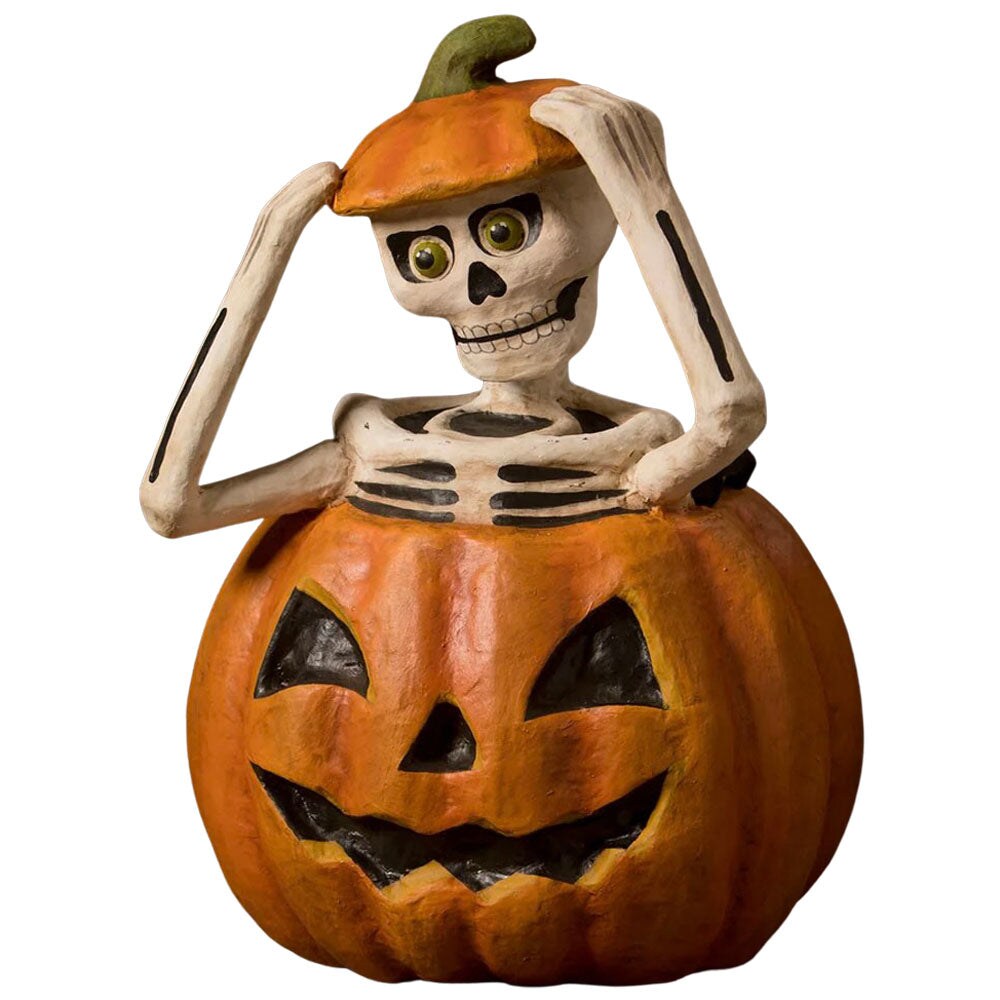 Pop Up Skelly Paper Mache 14&#x22;