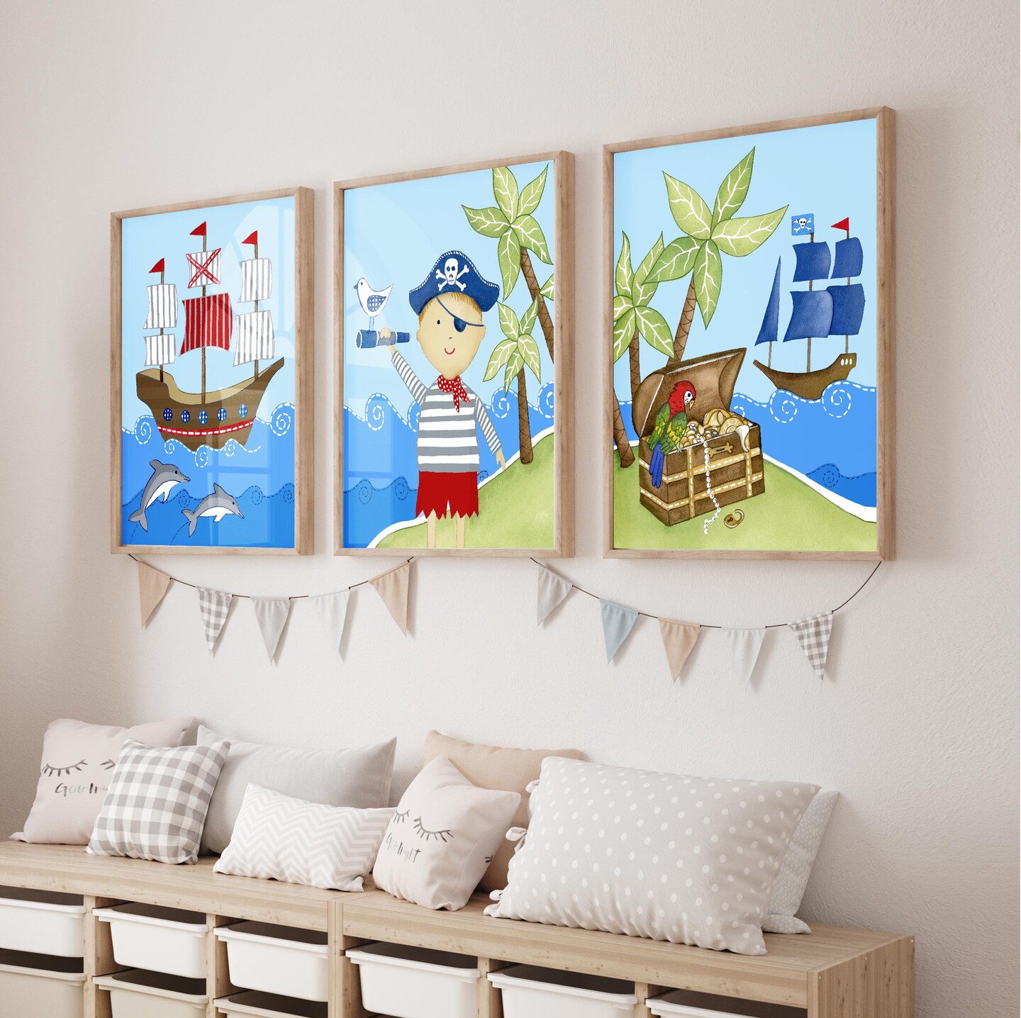 Pirate bedroom art prints, kids Bathroom Wall Décor, boy bath rules ...