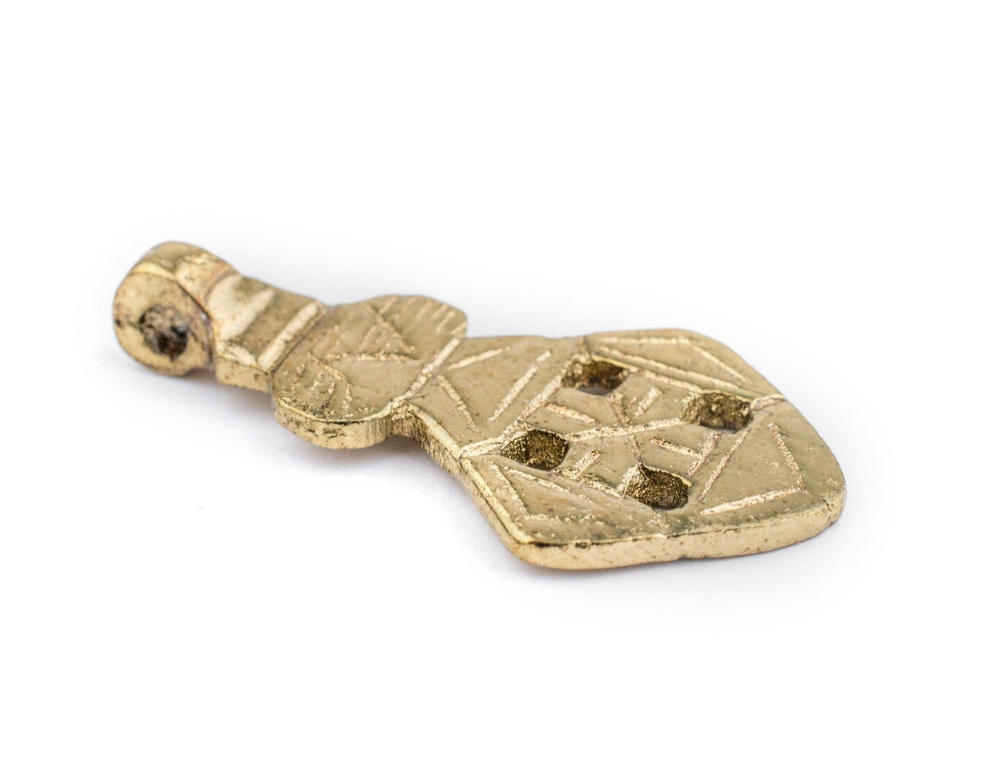 Brass Ethiopian Coptic Cross Pendant, African Abyssinian Design, Orthodox Christian Pendant for Jewelry, The Bead Chest