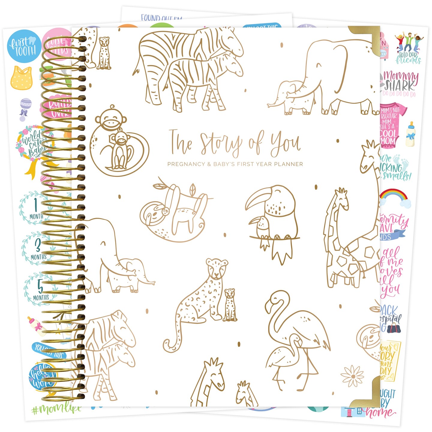bloom daily planners Pregnancy & Baby's First Year Planner & Calendar, 9" x 10", The Story of You