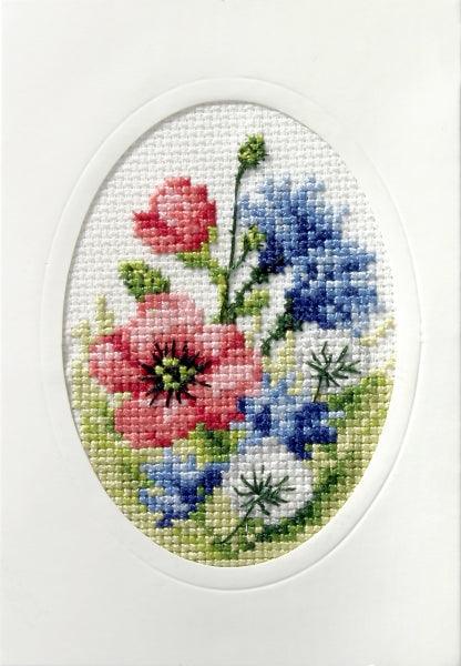 Complete cross stitch kit - greetings card 