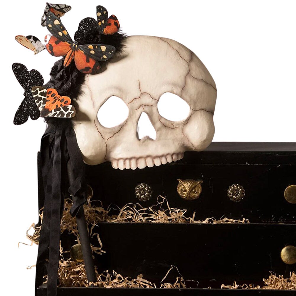 Moth Masquerade Mask 9&#x22;