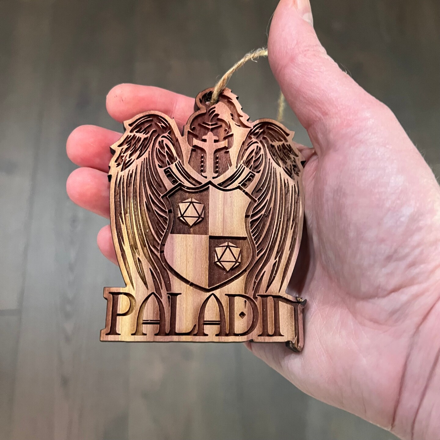 Paladin - Cedar Ornament Paladin - Cedar Ornament