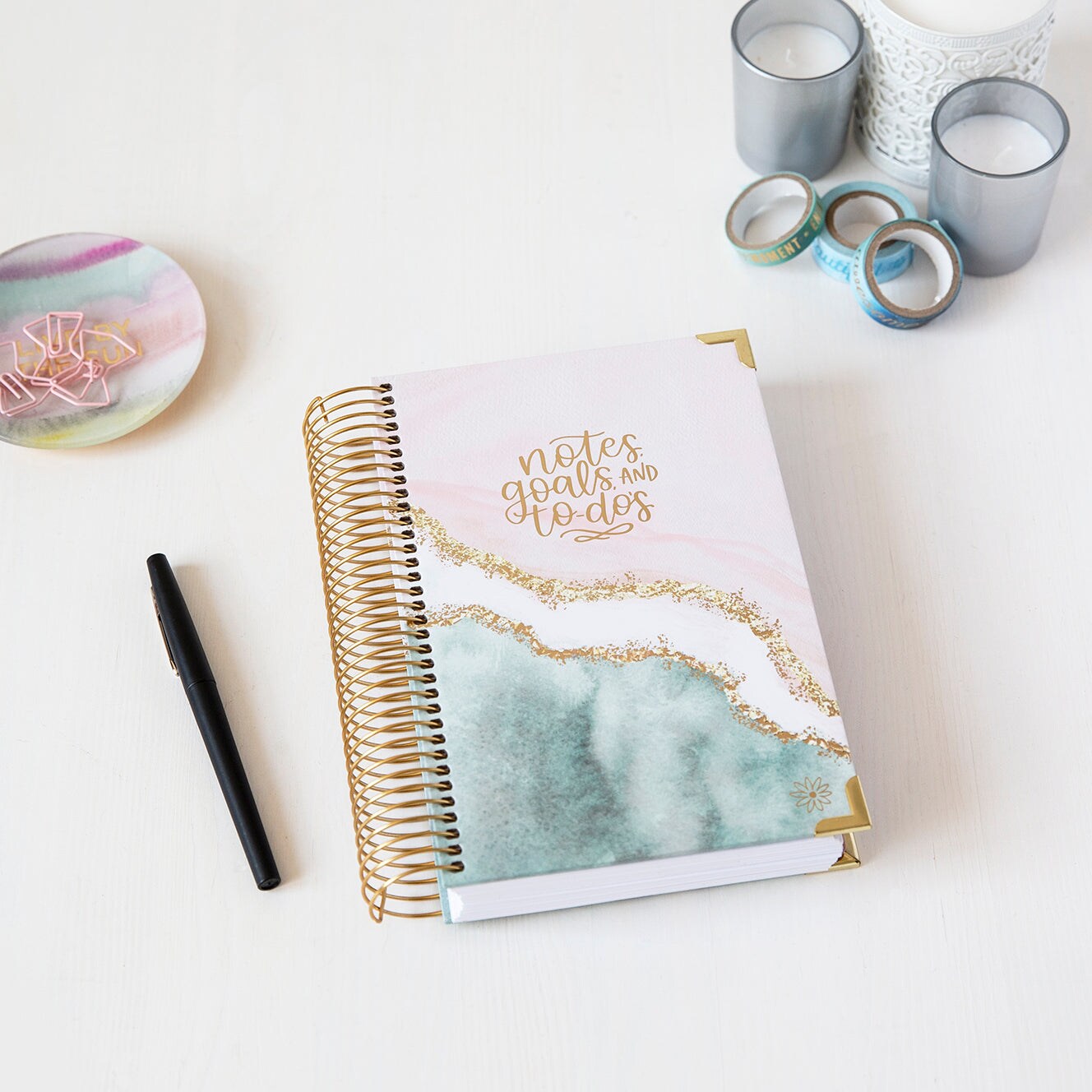 bloom daily planners Undated Daily To Do List Planner &#x26; Calendar, 6.5&#x22; x 8.25&#x22;, Daydream Believer