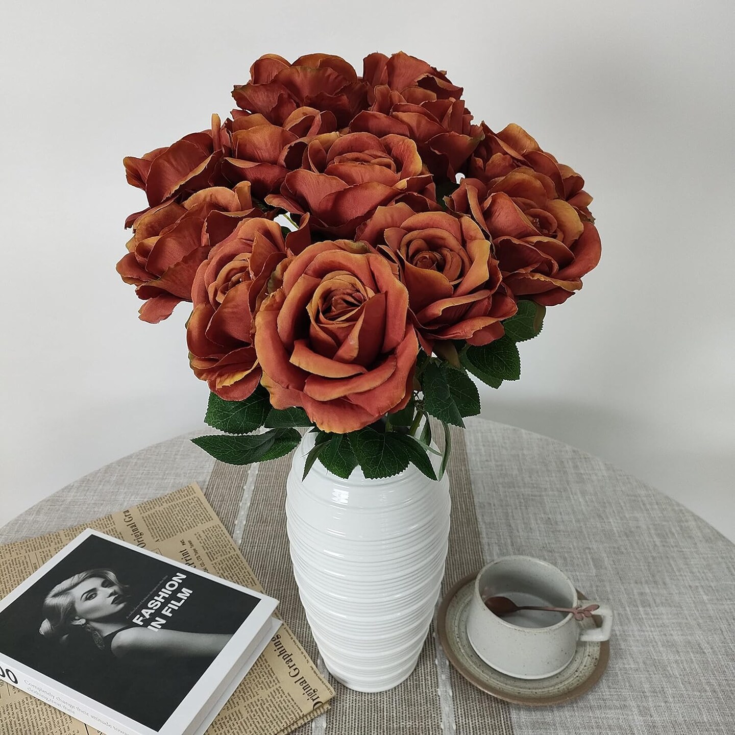 12 Pcs Artificial Roses for Wedding &#x26; Any Occasions