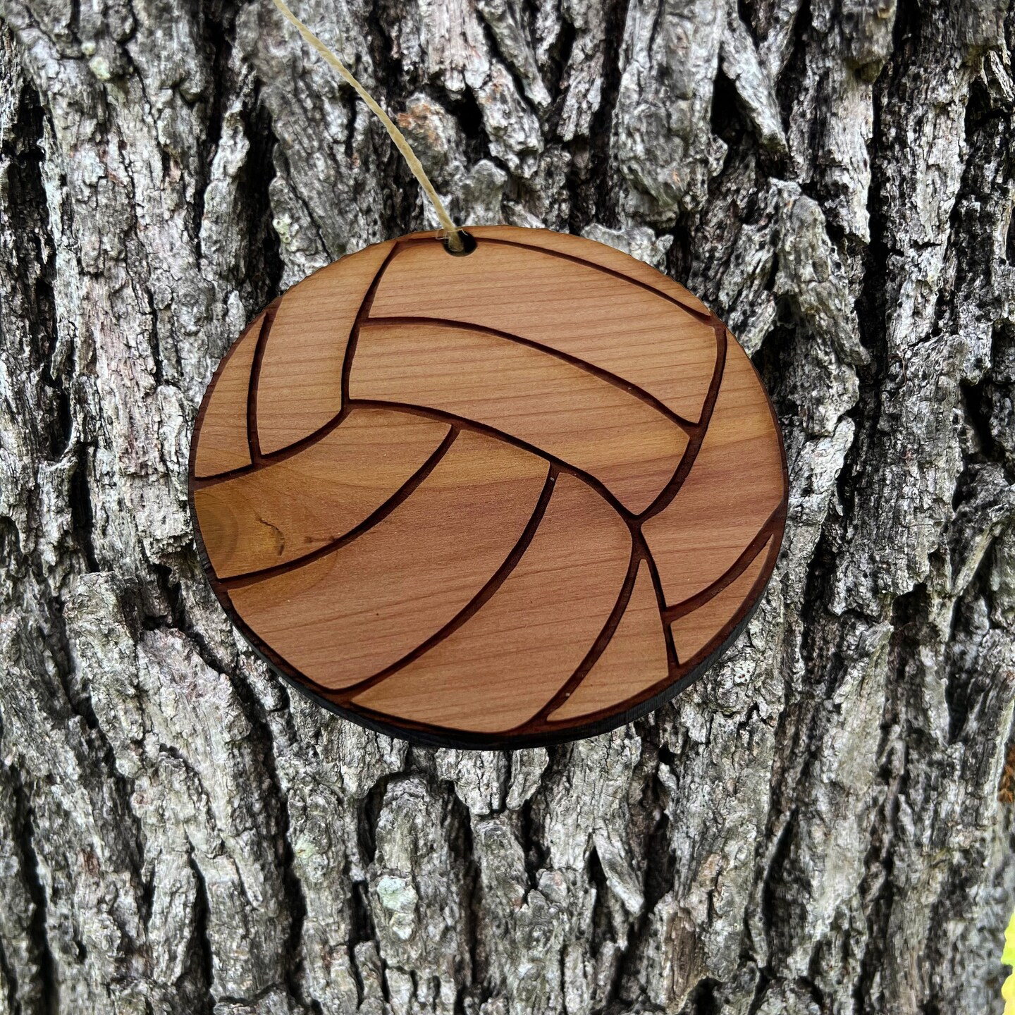 Volleyball - Cedar Ornament Volleyball - Cedar Ornament