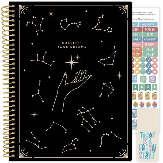 bloom daily planners 2024 Soft Cover Planner, 8.5&#x22; x 11&#x22;, Zodiac